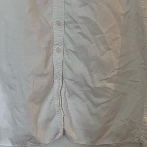 Gap Button Front Midi A-Line Skirt White 8-10 - Picture 4 of 8